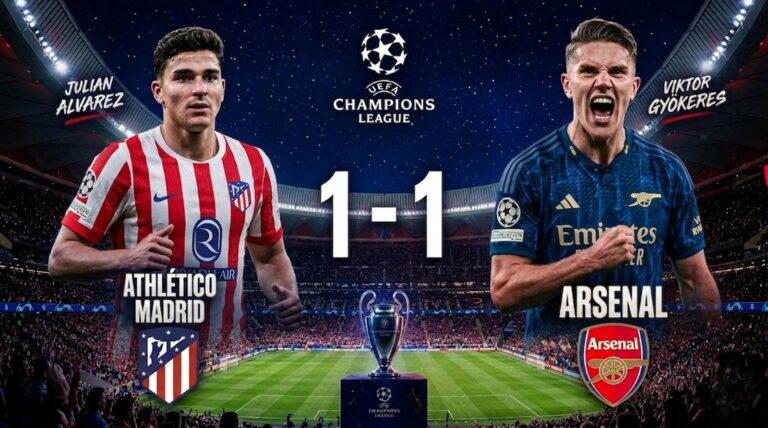 Ligue des champions : atlético madrid et arsenal se séparent dos à dos à madrid