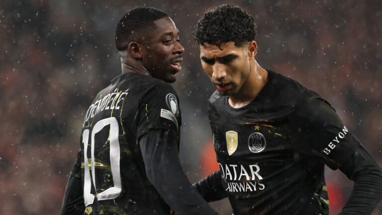 Inquiétudes au Psg : Achraf Hakimi et Ousmane Dembélé incertains pour la finale contre Arsenal
