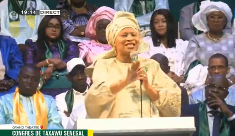 Aïssata tall sall dénonce le régime sénégalais lors du congrès de taxawu Sénégal