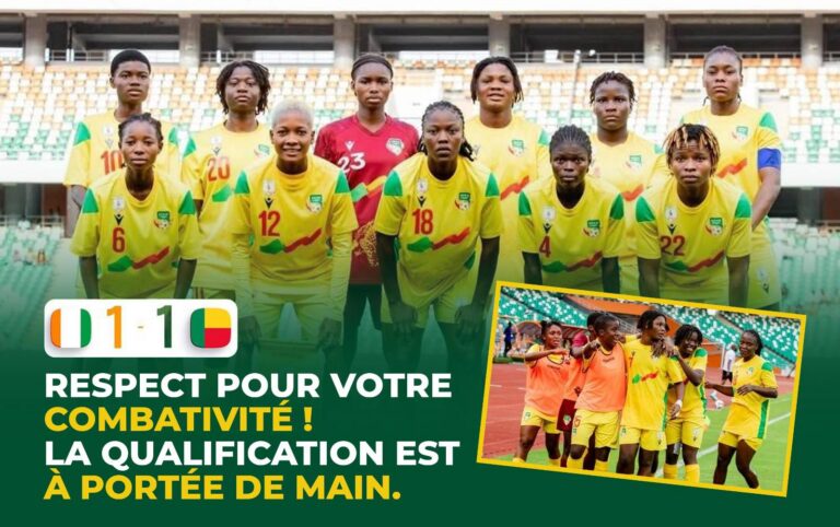 Les Amazones U20 du Bénin créent la surprise à Abidjan et ramènent un nul qui pèse lourd
