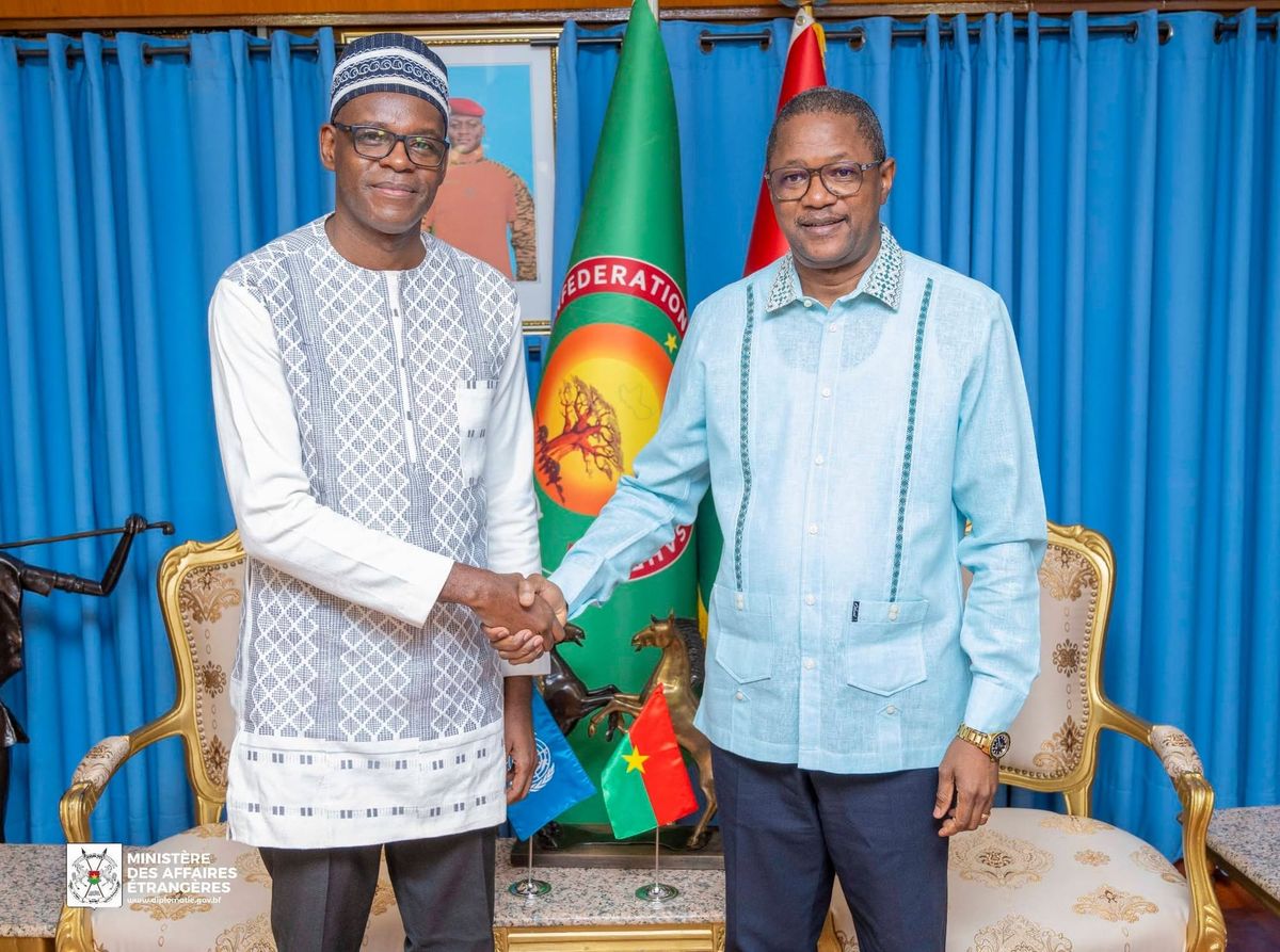 Burkina : rencontre entre le ministre des Affaires étrangères et le représentant de l’onudc