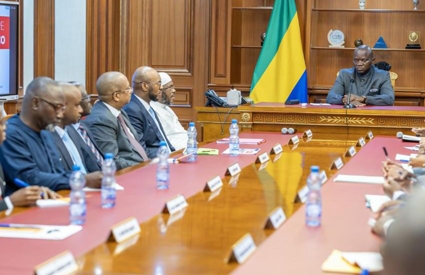Rencontre entre le président du Gabon et la délégation SONOCO