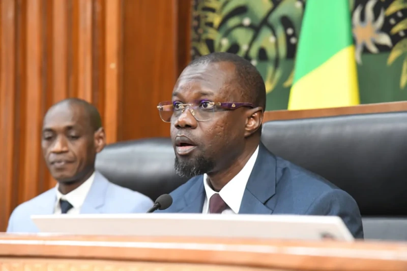 Portrait d'Ousmane Sonko, président de l'Assemblée nationale du Sénégal