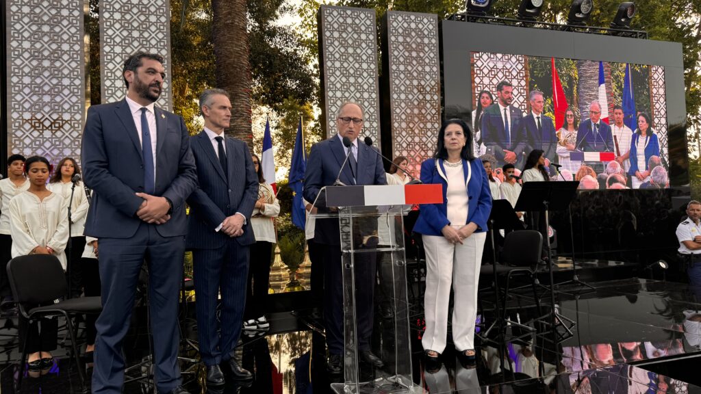 Ministres et diplomates lors de la réception pour la Fête nationale à Rabat