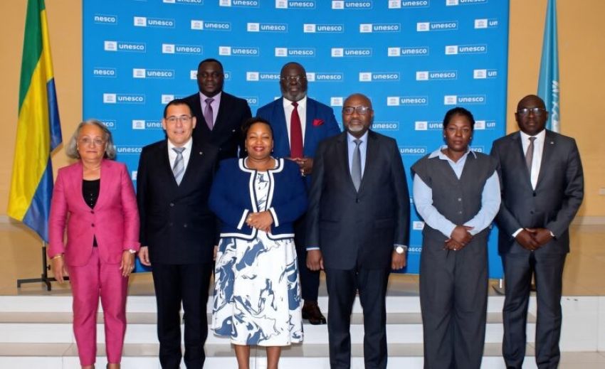 Responsables réunis lors du lancement du Plan sectoriel de l’éducation intérimaire 2026-2030 au Gabon