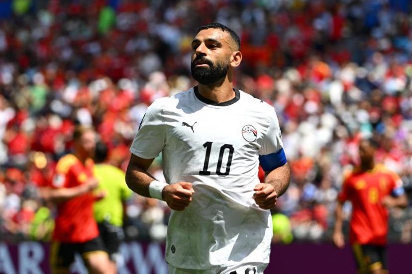 Mohamed Salah, star égyptienne, lors d'un match avec l'Égypte à la Coupe du monde 2026