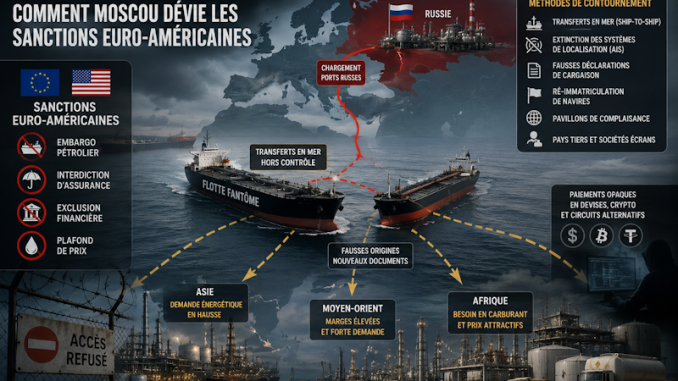 Navires pétroliers russes en transit vers le Maroc