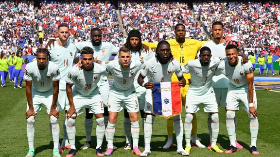 Manu Koné avec l'équipe de France lors de la Coupe du monde 2026