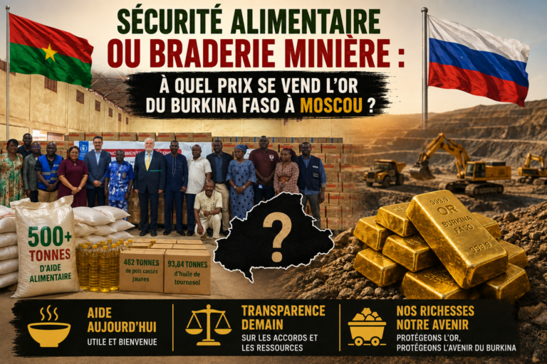 L&rsquo;or du Burkina Faso face à l&rsquo;aide alimentaire russe : une alliance à double tranchant