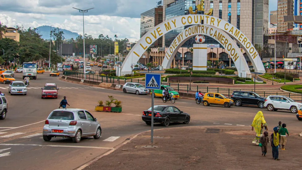 Vue aérienne de la frontière entre la Centrafrique et le Cameroun