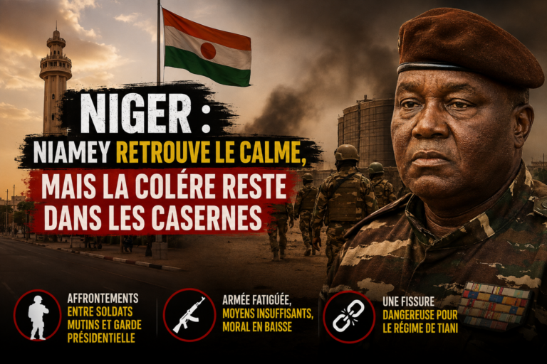 Niger : tension persistante dans les casernes malgré le calme à Niamey