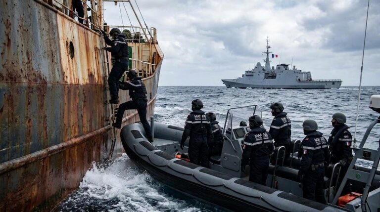 Pavillon béninois usurpé : comment la marine française a démantelé un stratagème russe dans l&rsquo;océan Indien